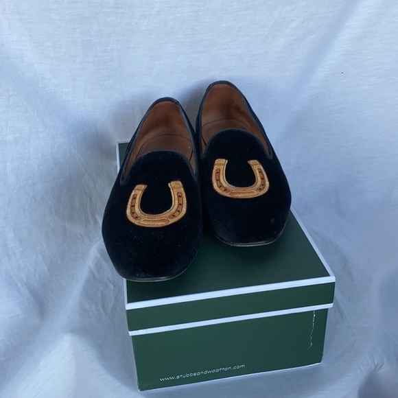 Horseshoe Embroidered Velvet Slipper 9.5US - Picture 11 of 13